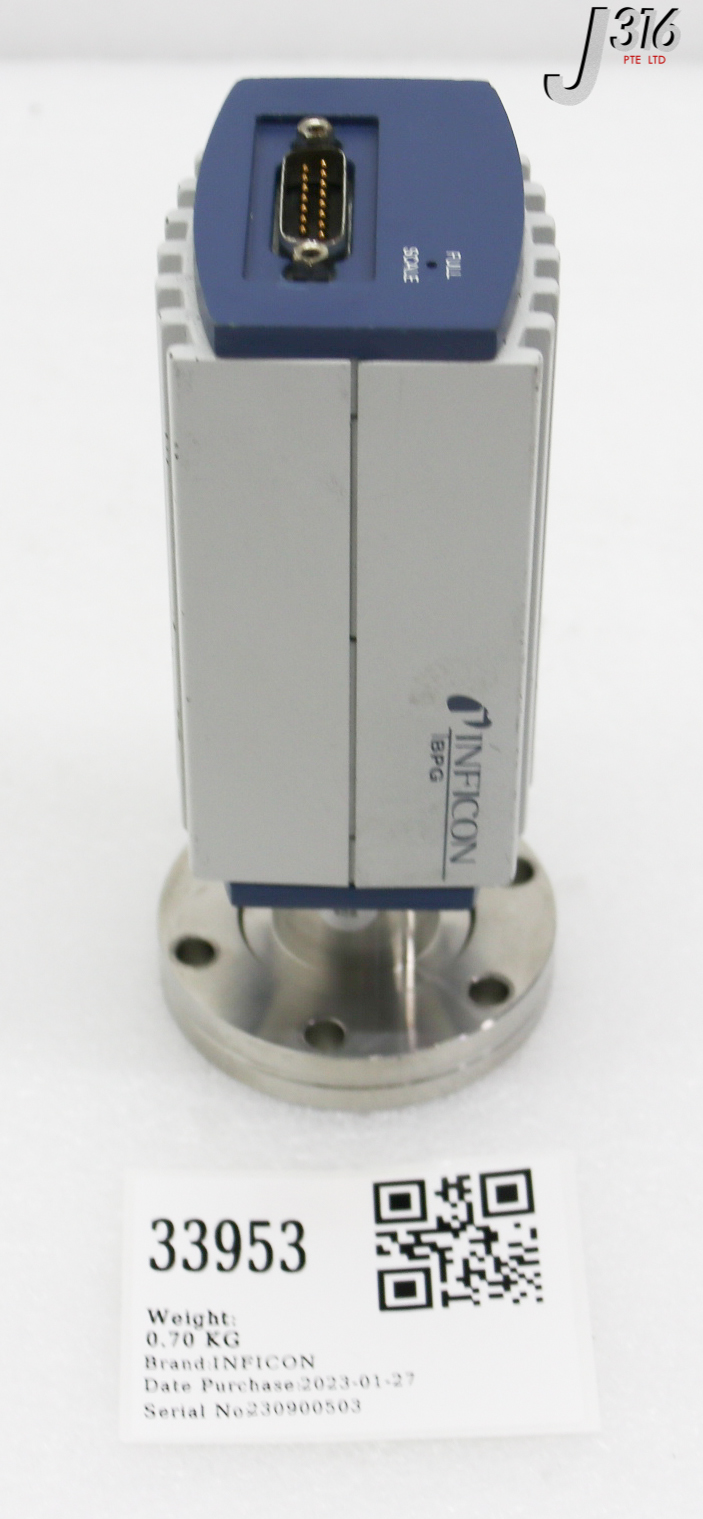 ［. ］ 33953 INFICON HOT ION VACUUM GAUGE 353-502 W/ SENSOR BPG400 (I